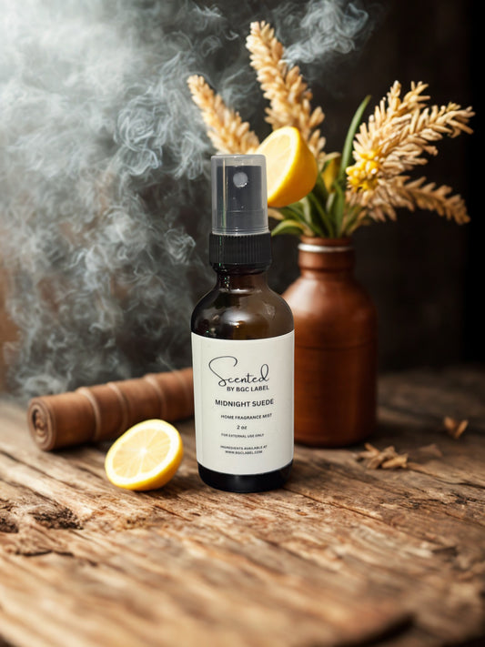 Midnight Suede Room and Linen Mist